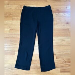 The Row black work cropped lightweight work slacks trousers pants size 4
